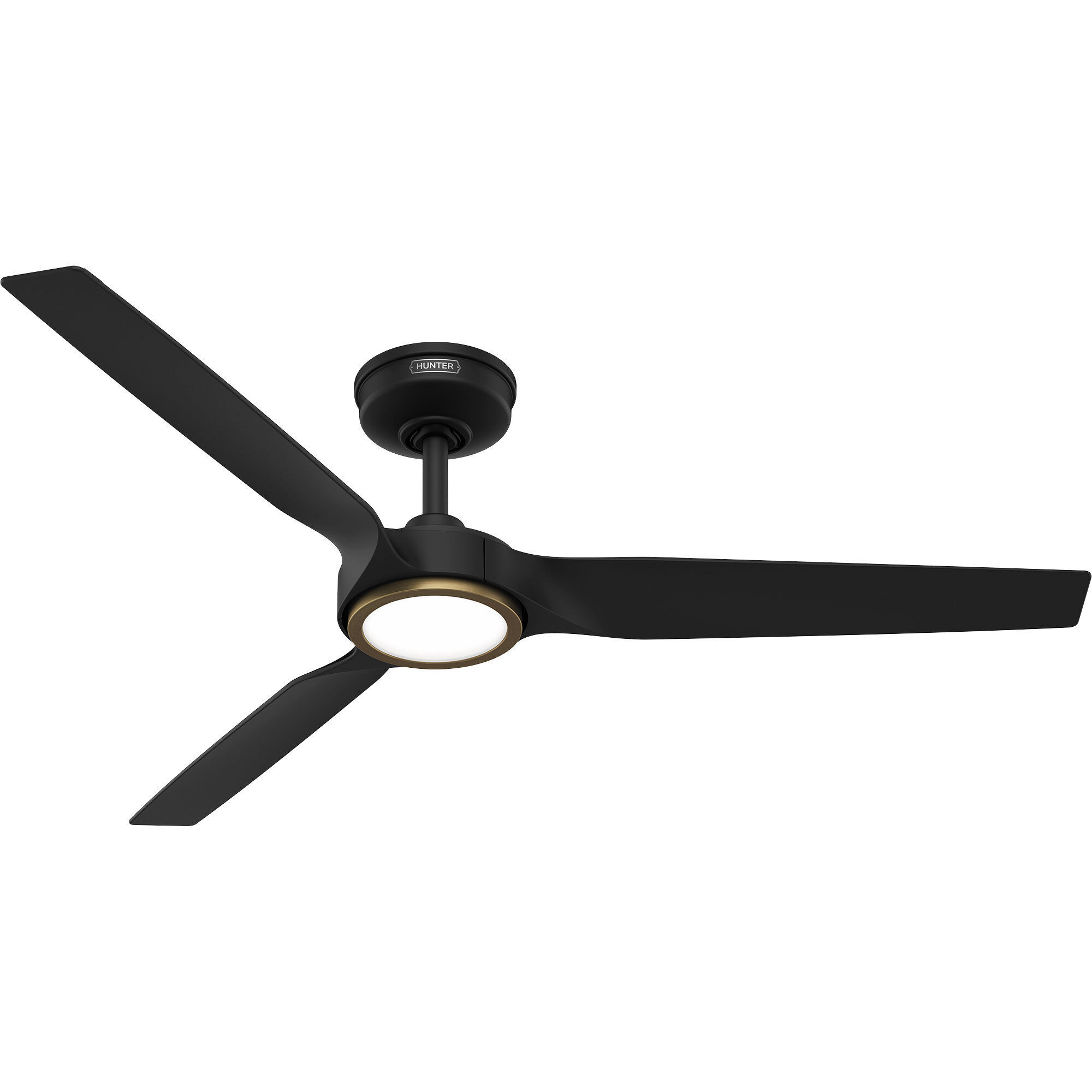 Zentech 52 inch Matte Black Outdoor Ceiling Fan