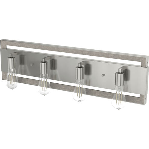 Woodburn 4 Light Brushed Nickel Vanity Light Wall Light