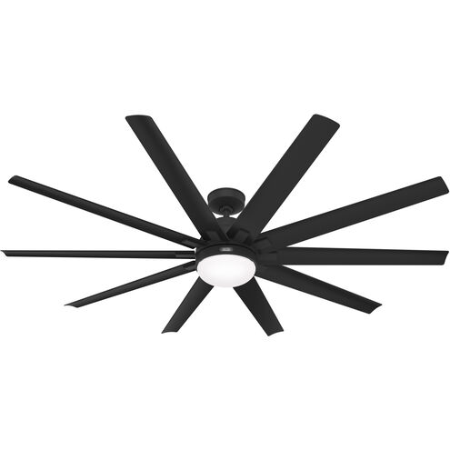 Overton 72 inch Matte Black Outdoor Ceiling Fan