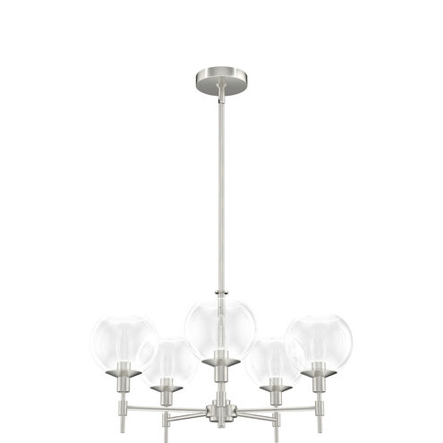 Xidane 5 Light 24 inch Brushed Nickel Chandelier Ceiling Light