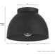 Erling 1 Light 10 inch Matte Black Flush Mount Ceiling Light, Medium