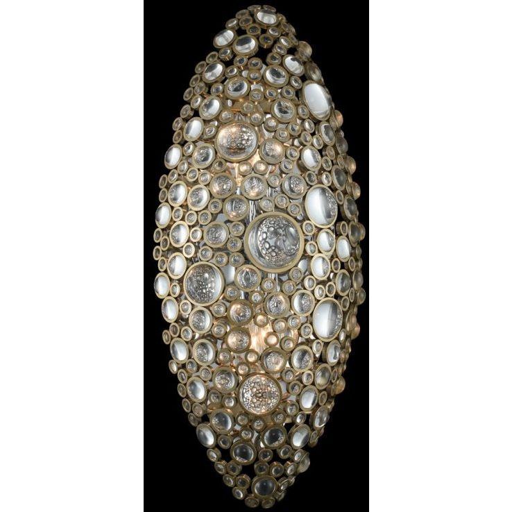 Ciottolo 2 Light 8 inch Brushed Champange Gold Bath Vanity Light Wall Light