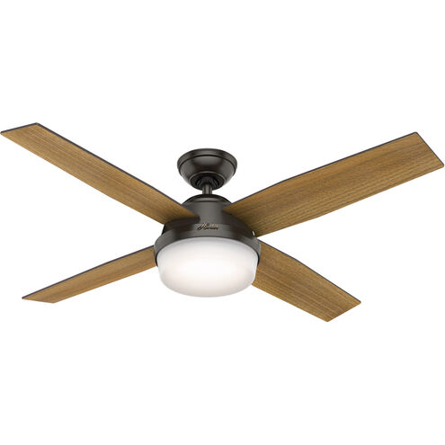 Dempsey 52 inch Noble Bronze with Mid Century Walnut/Umber Walnut Blades Ceiling Fan