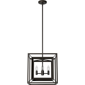 Doherty 4 Light 15 inch Onyx Bengal Chandelier Ceiling Light