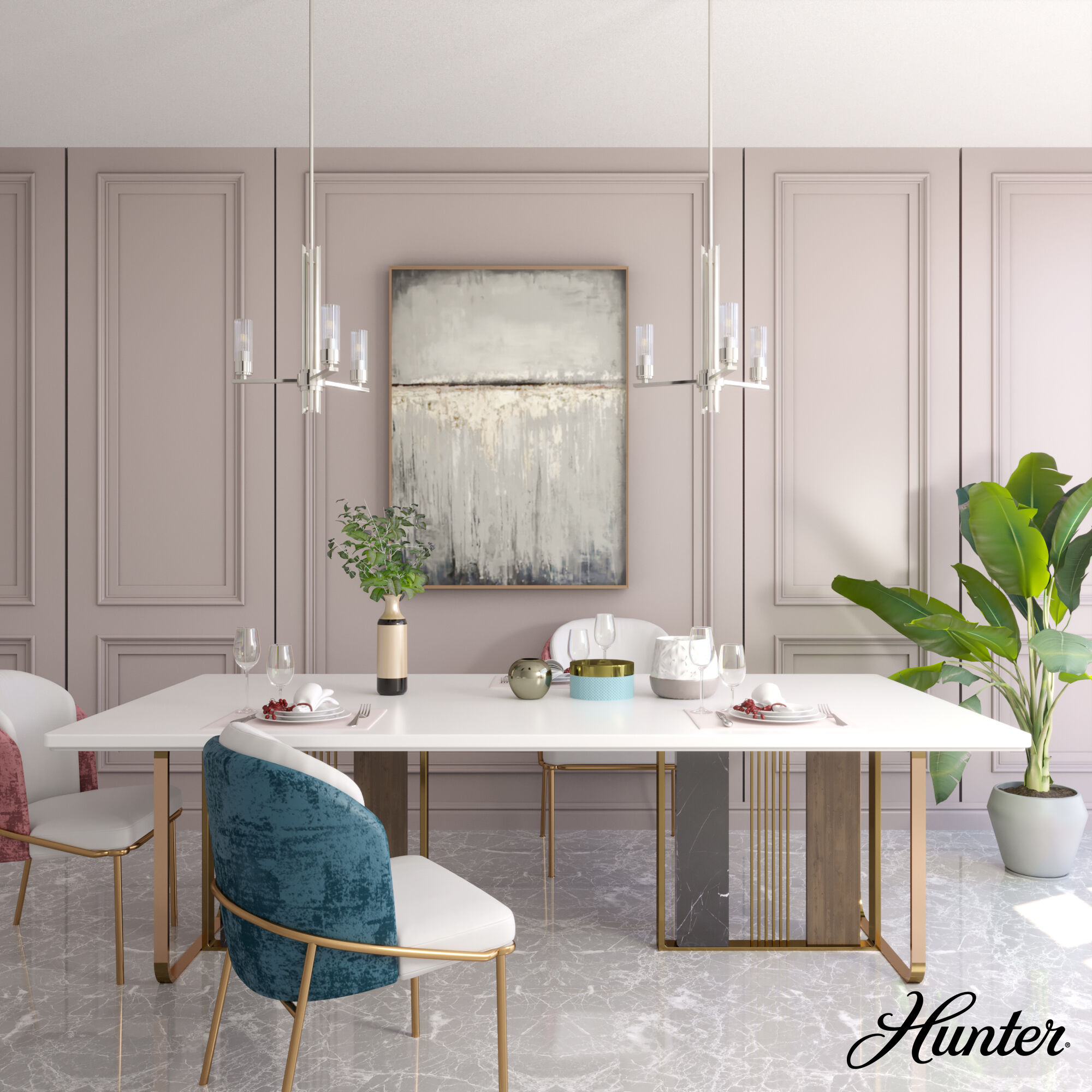 Gatz 3 Light 18 inch Brushed Nickel Chandelier Ceiling Light