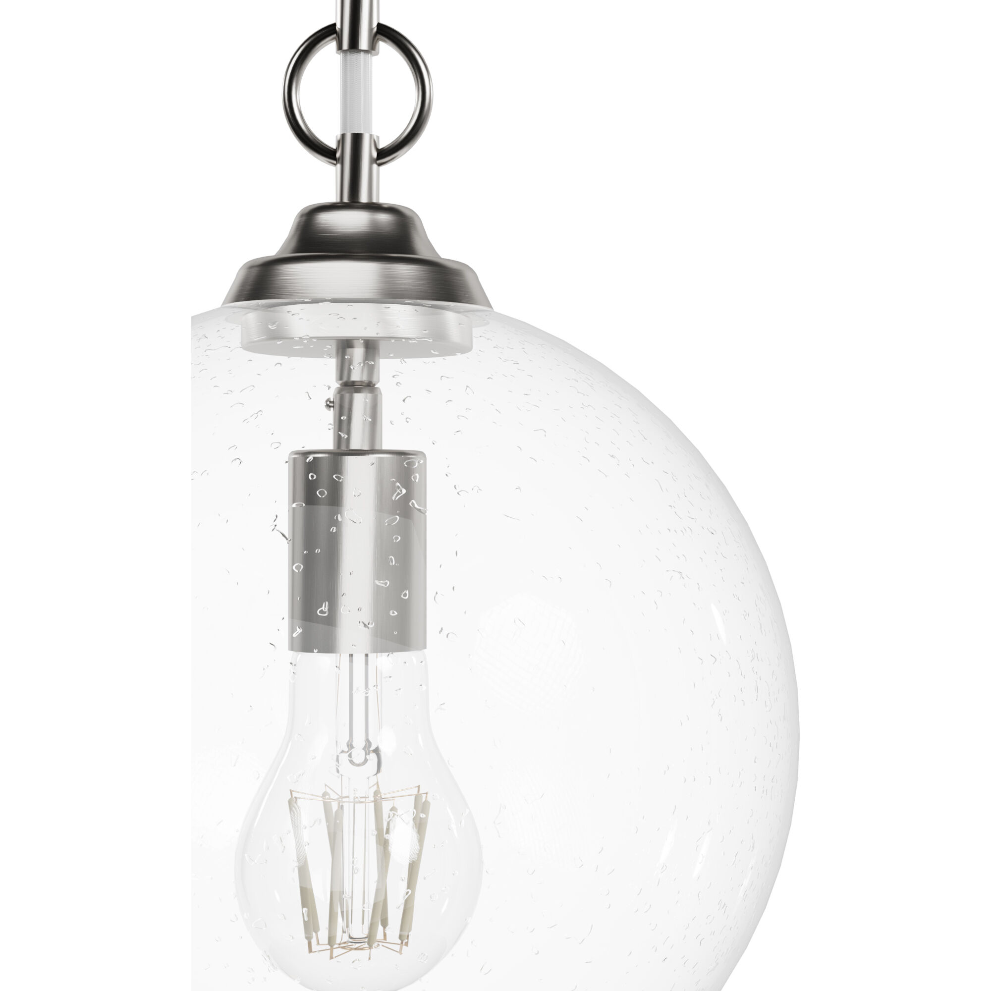 High Oaks 1 Light 9.75 inch Brushed Nickel Pendant Ceiling Light