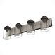 Devon Park 4 Light 30 inch Onyx Bengal and Barnwood Vanity Light Wall Light