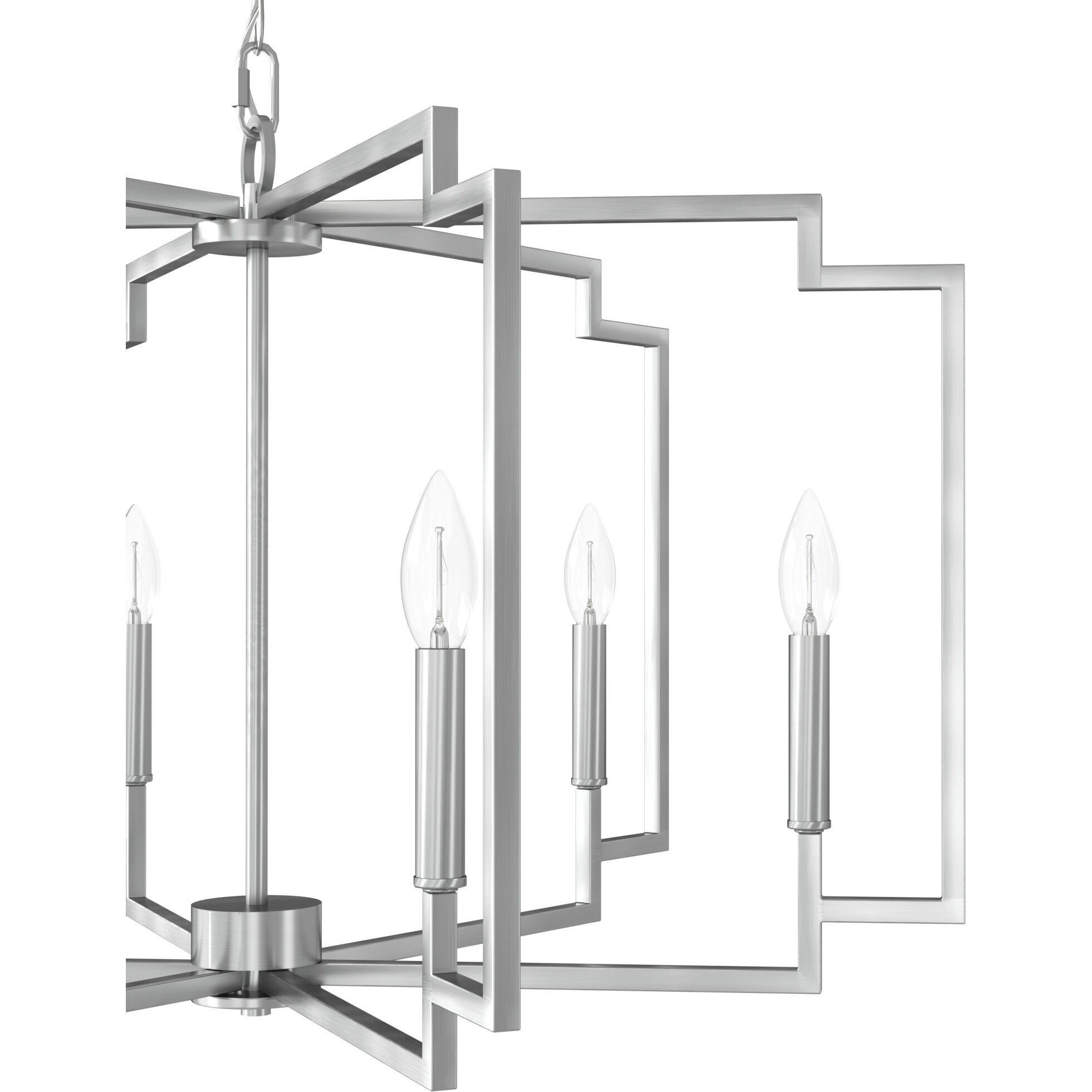 Zoanne 6 Light 30 inch Brushed Nickel Chandelier Ceiling Light