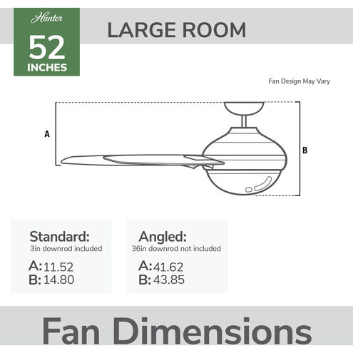 Fonthill 52 inch Fresh White with Light Oak/Fresh White Blades Ceiling Fan