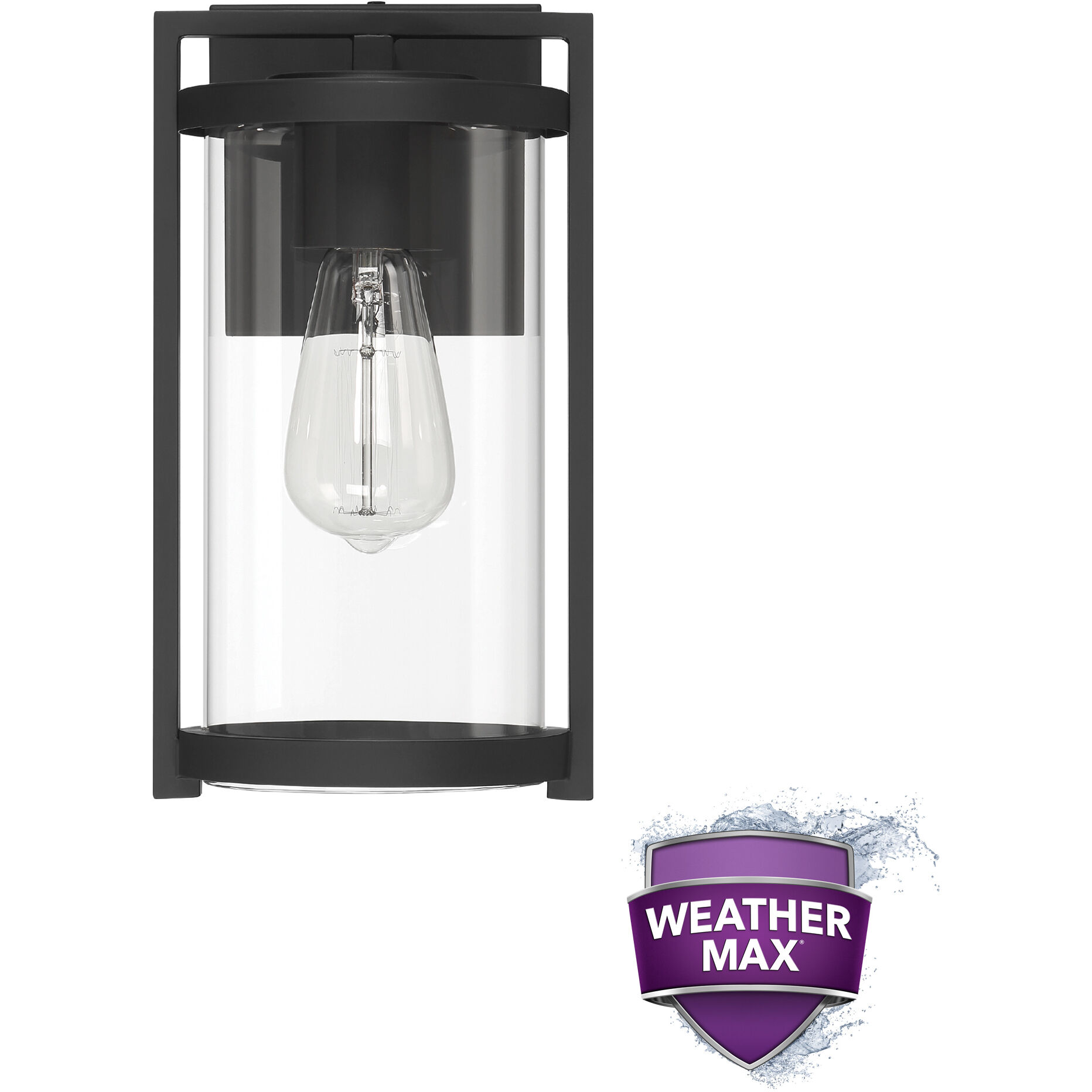 Astwood 1 Light 11.75 inch Matte Black Outdoor Wall Light, Small