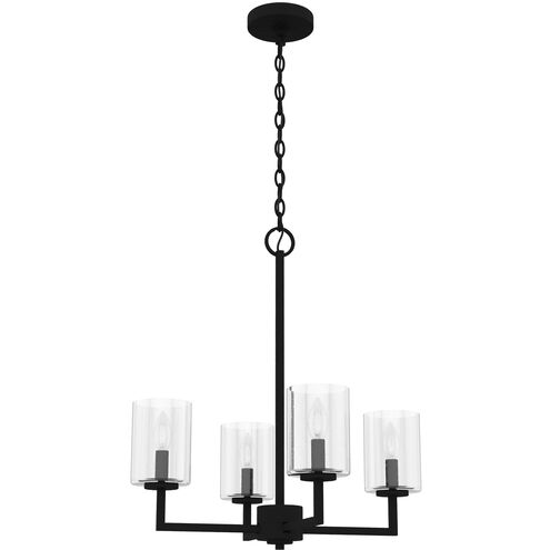 Kerrison 4 Light 20.5 inch Natural Black Iron Chandelier Ceiling Light