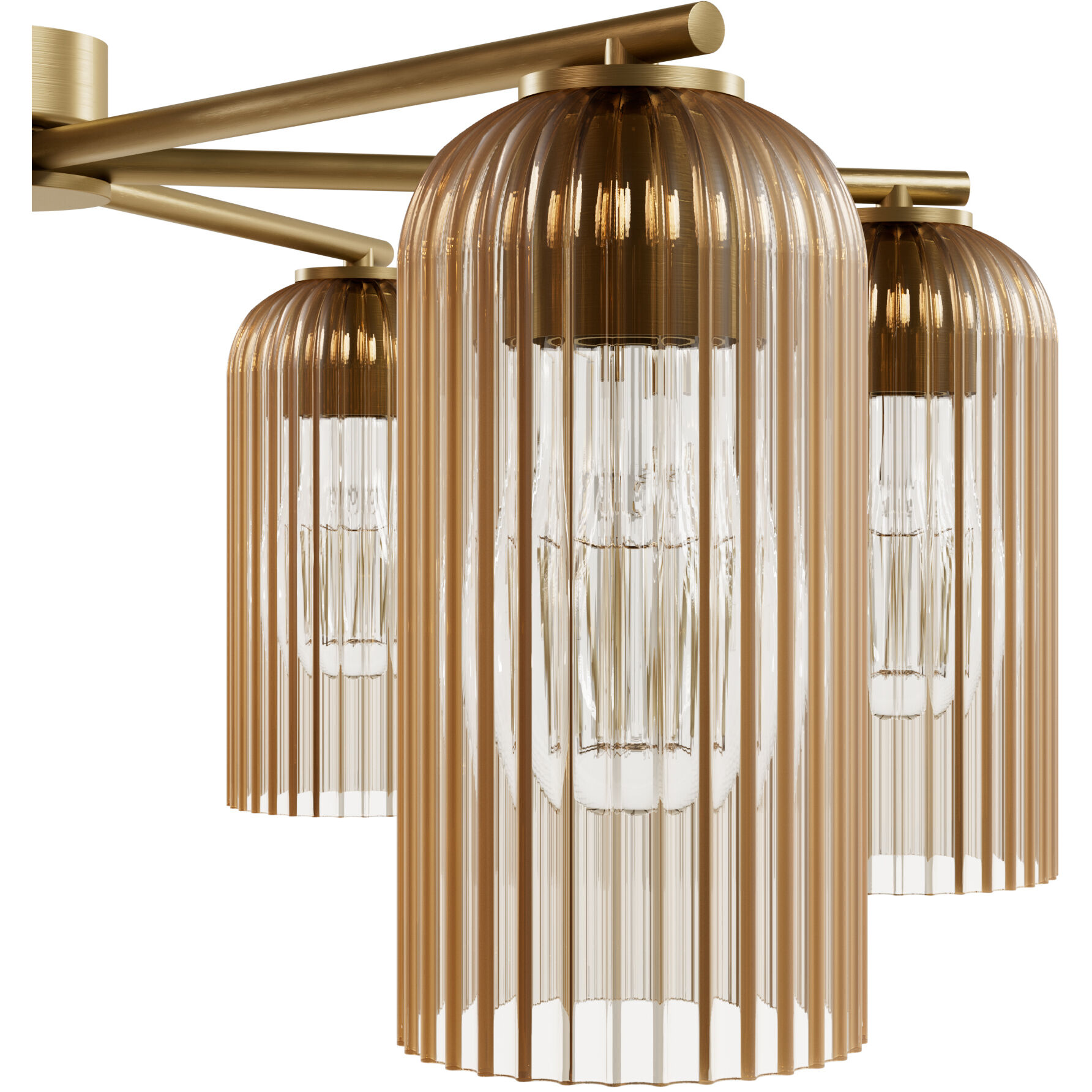 Beverly Glen 6 Light 30.8 inch Luxe Gold Chandelier Ceiling Light, Large