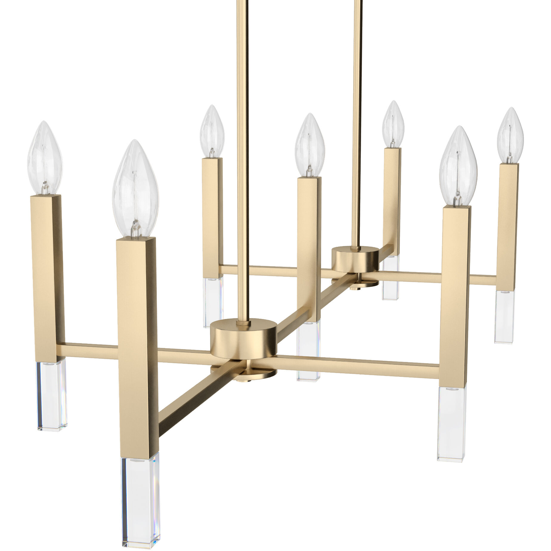 Sunjai 7 Light 48 inch Alturas Gold Linear Chandelier Ceiling Light