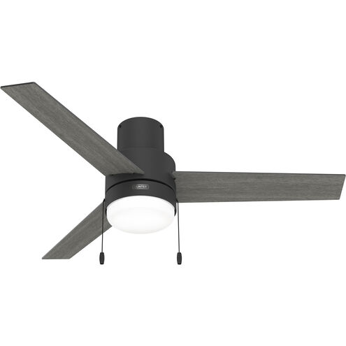 Brunner 52 inch Matte Black with Dark Gray Oak/Salted Black Blades Ceiling Fan