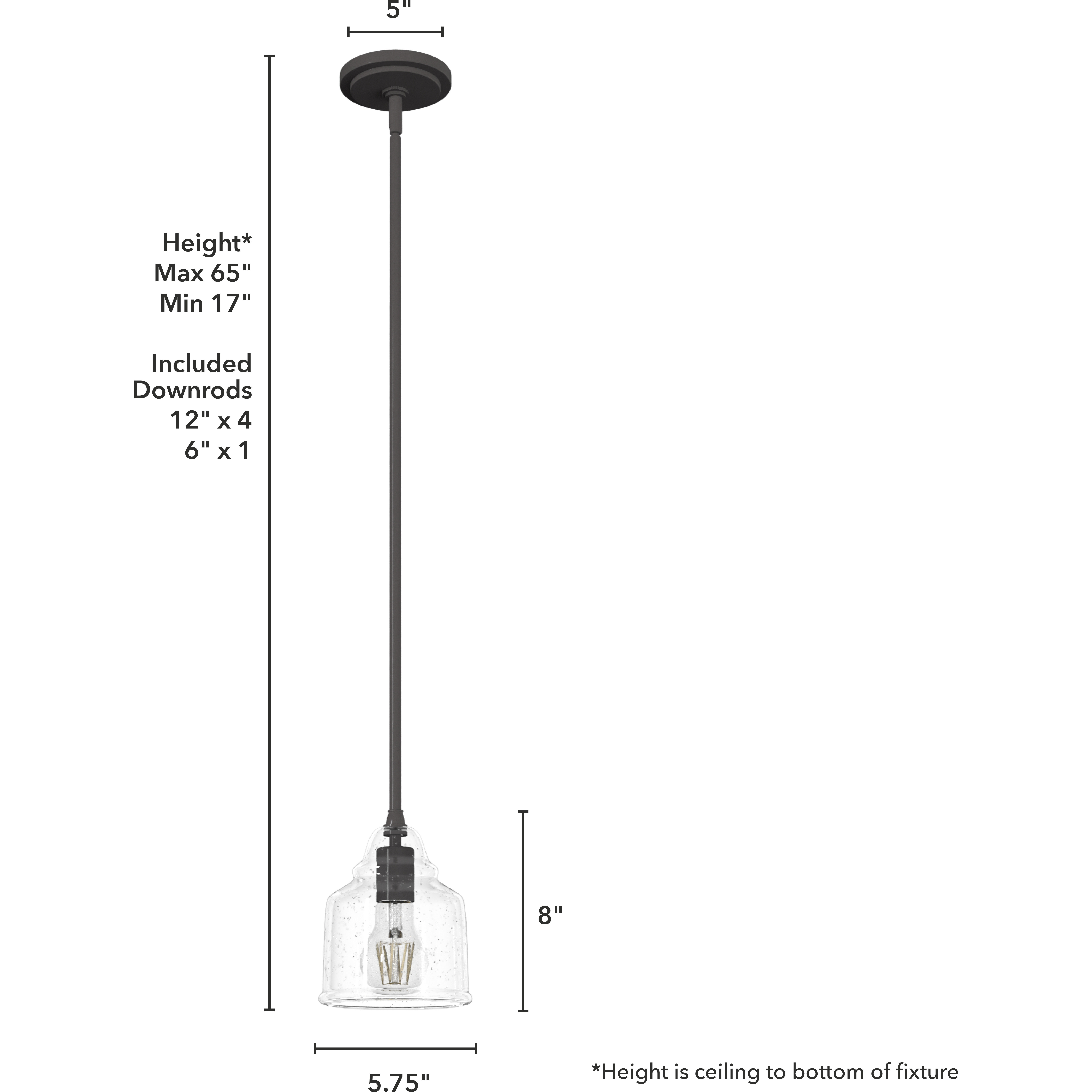 Dunshire 1 Light 6 inch Noble Bronze Mini Pendant Ceiling Light