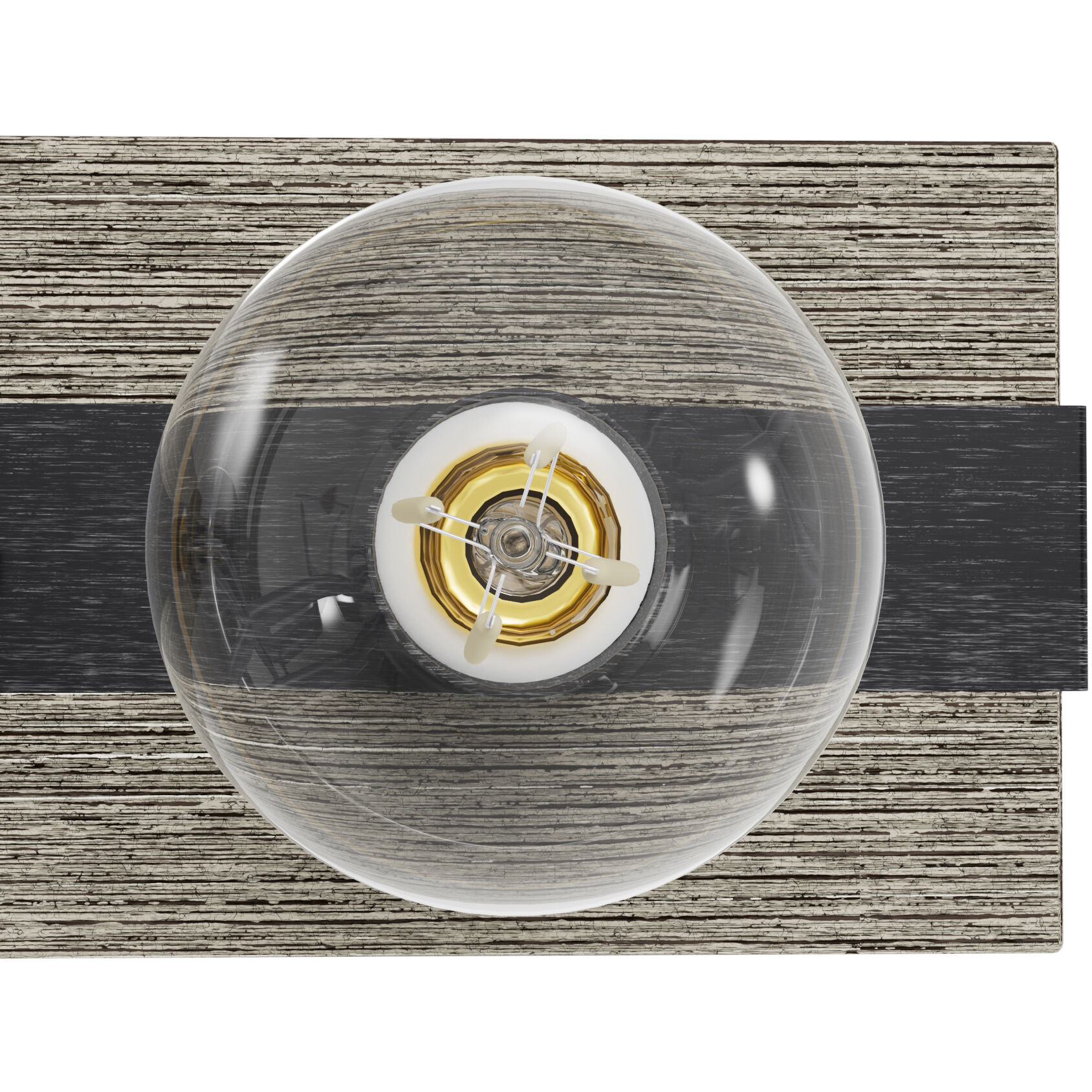 Donelson 3 Light 18.5 inch Brushed Iron and Barnwood Vanity Light Wall Light, Small