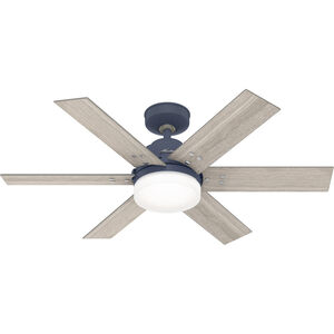 Pacer 44 inch Indigo Blue with Light Gray Oak Blades Ceiling Fan