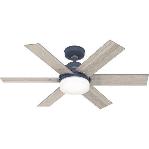 Pacer 44 inch Indigo Blue with Light Gray Oak Blades Ceiling Fan