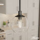 Xidane 1 Light 6 inch Matte Black Pendant Ceiling Light
