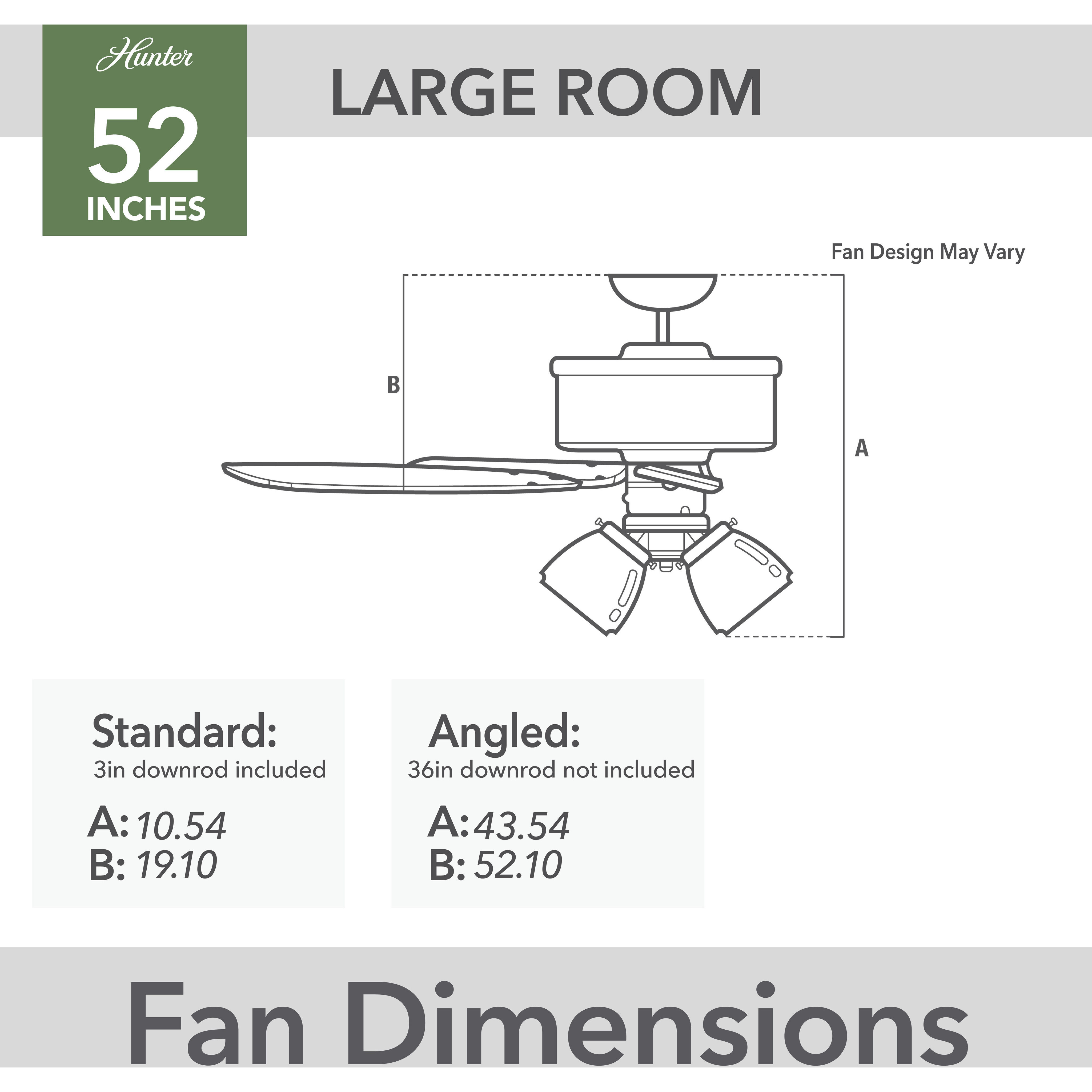 Lochemeade 52 inch Matte Black with Dark Gray Oak/Matte Black Blades Ceiling Fan