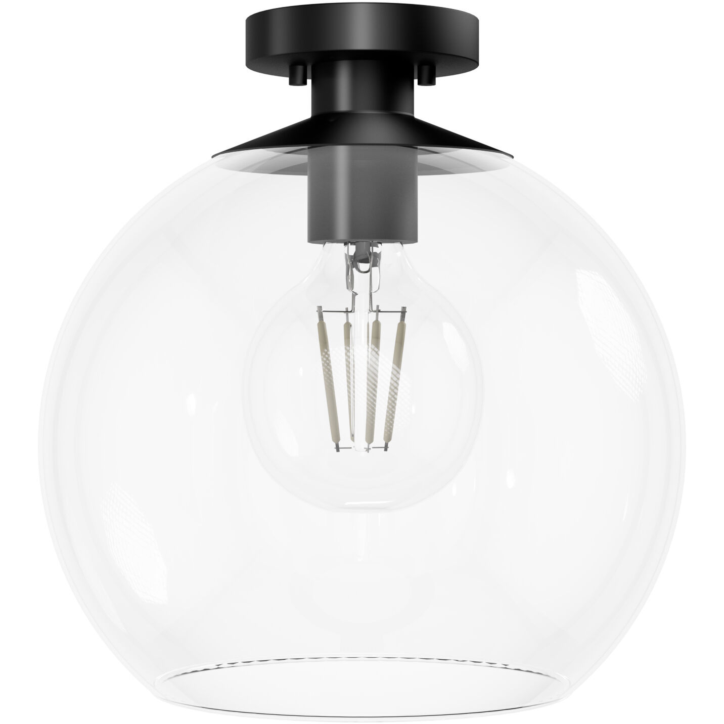 Xidane 1 Light 14 inch Matte Black Pendant Ceiling Light