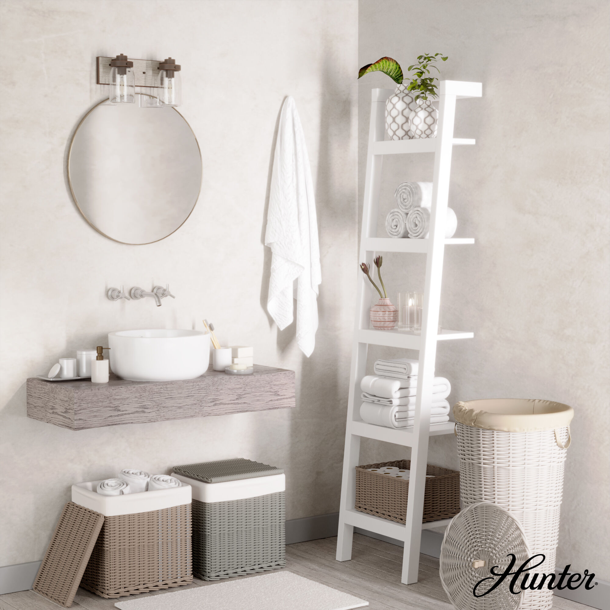 Devon Park 2 Light 14.75 inch Onyx Bengal and Barnwood Vanity Light Wall Light