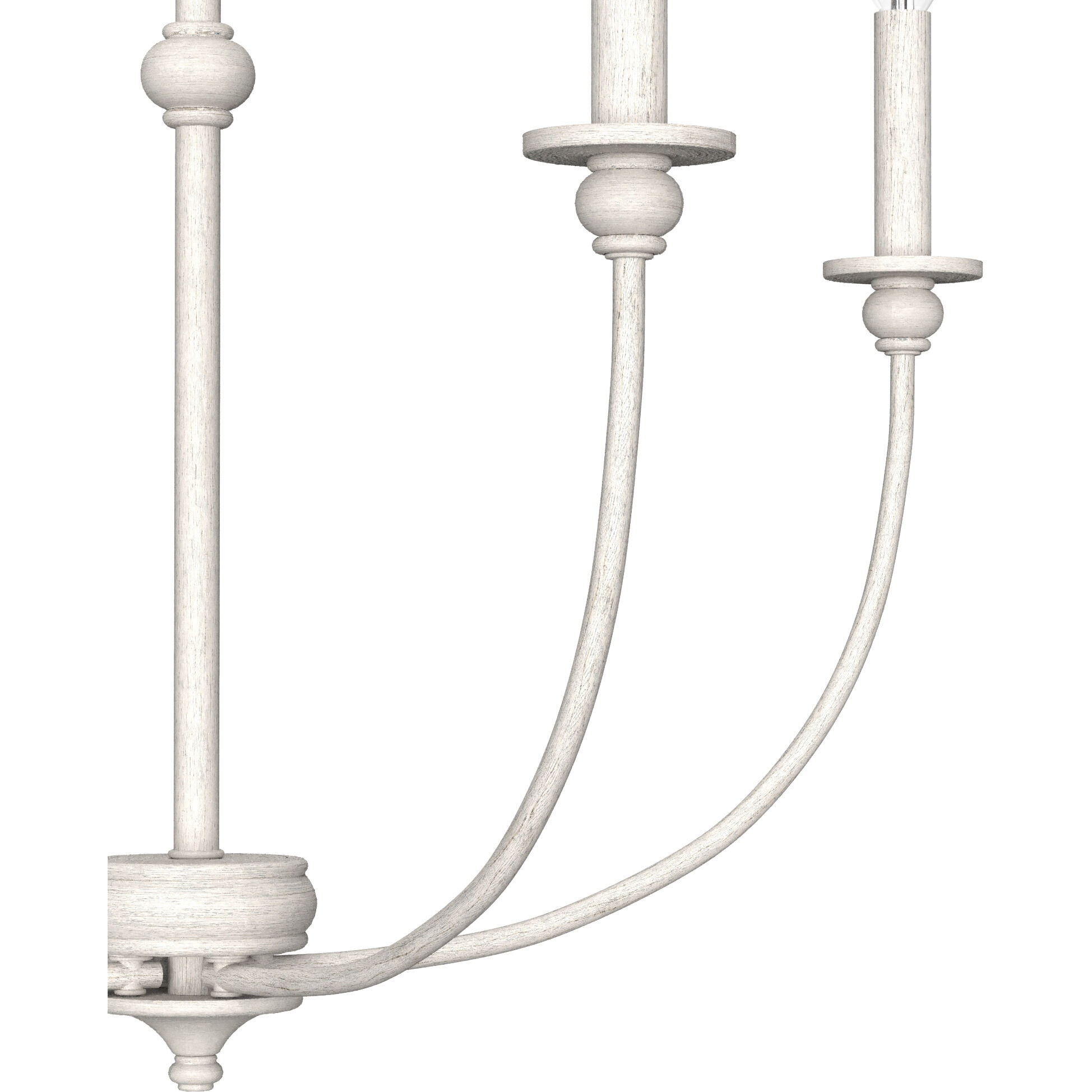 Southcrest 4 Light 26 inch Distressed White Chandelier Ceiling Light