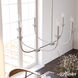 Southcrest 6 Light 36 inch Distressed White Linear Chandelier Ceiling Light