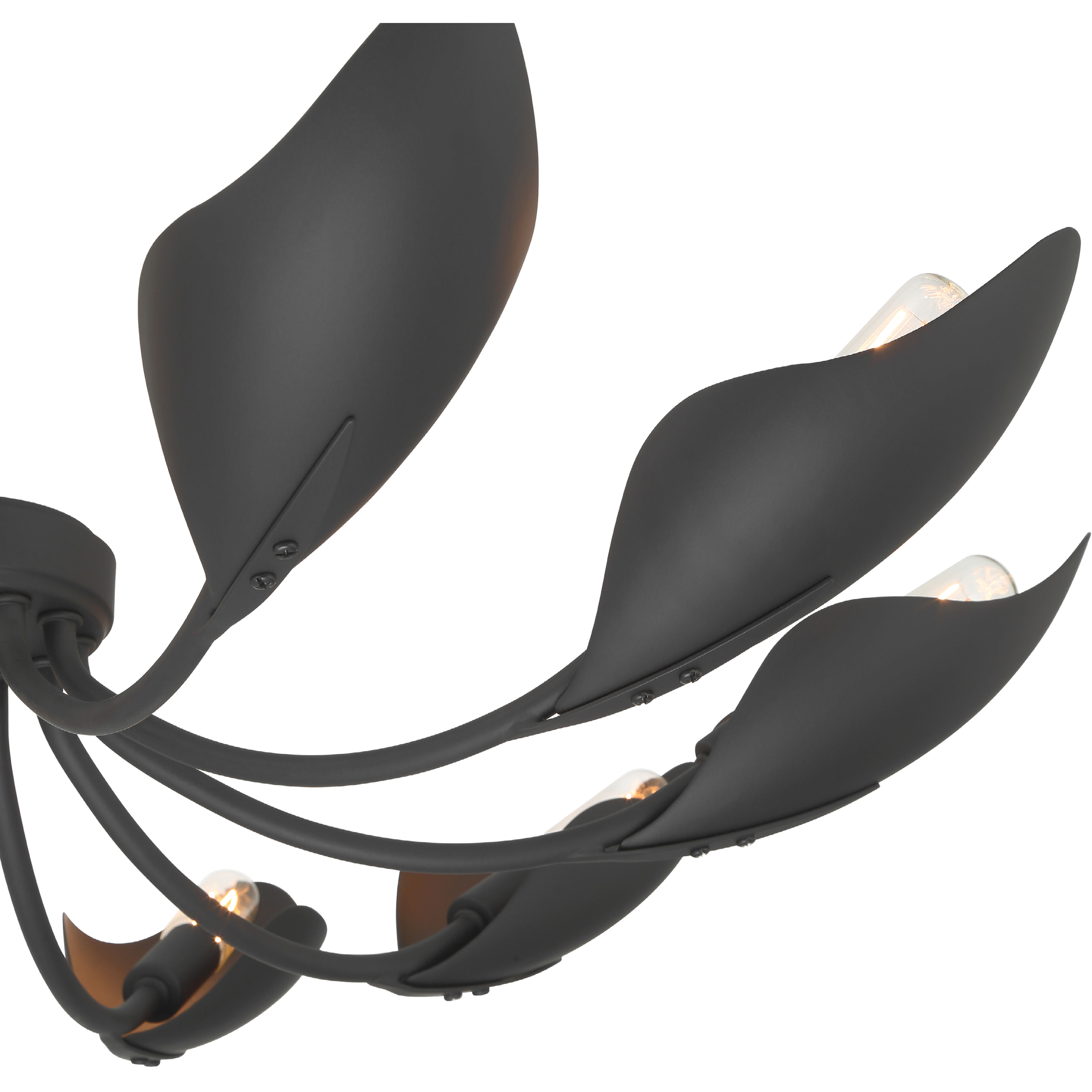 Juneway 10 Light 28 inch Matte Black Chandelier Ceiling Light, Medium