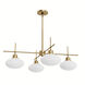Getty 4 Light 34 inch Luxe Gold Chandelier Ceiling Light, Large