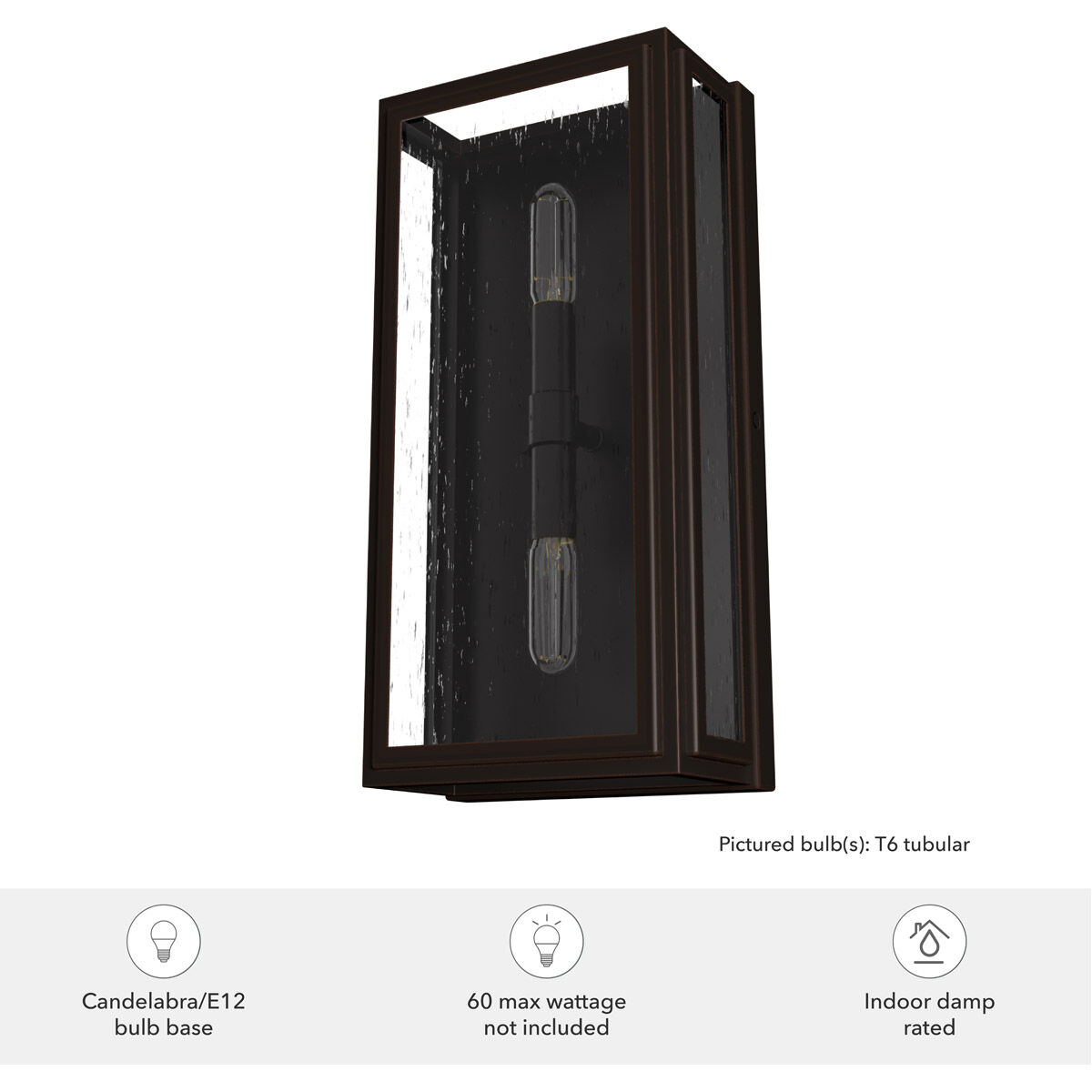 Felippe 2 Light 7 inch Onyx Bengal Wall Sconce Wall Light