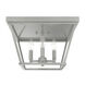Laurel Ridge 4 Light 14 inch Brushed Nickel Flush Mount Ceiling Light