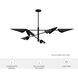 Merian 6 Light 48 inch Matte Black Chandelier Ceiling Light, Large