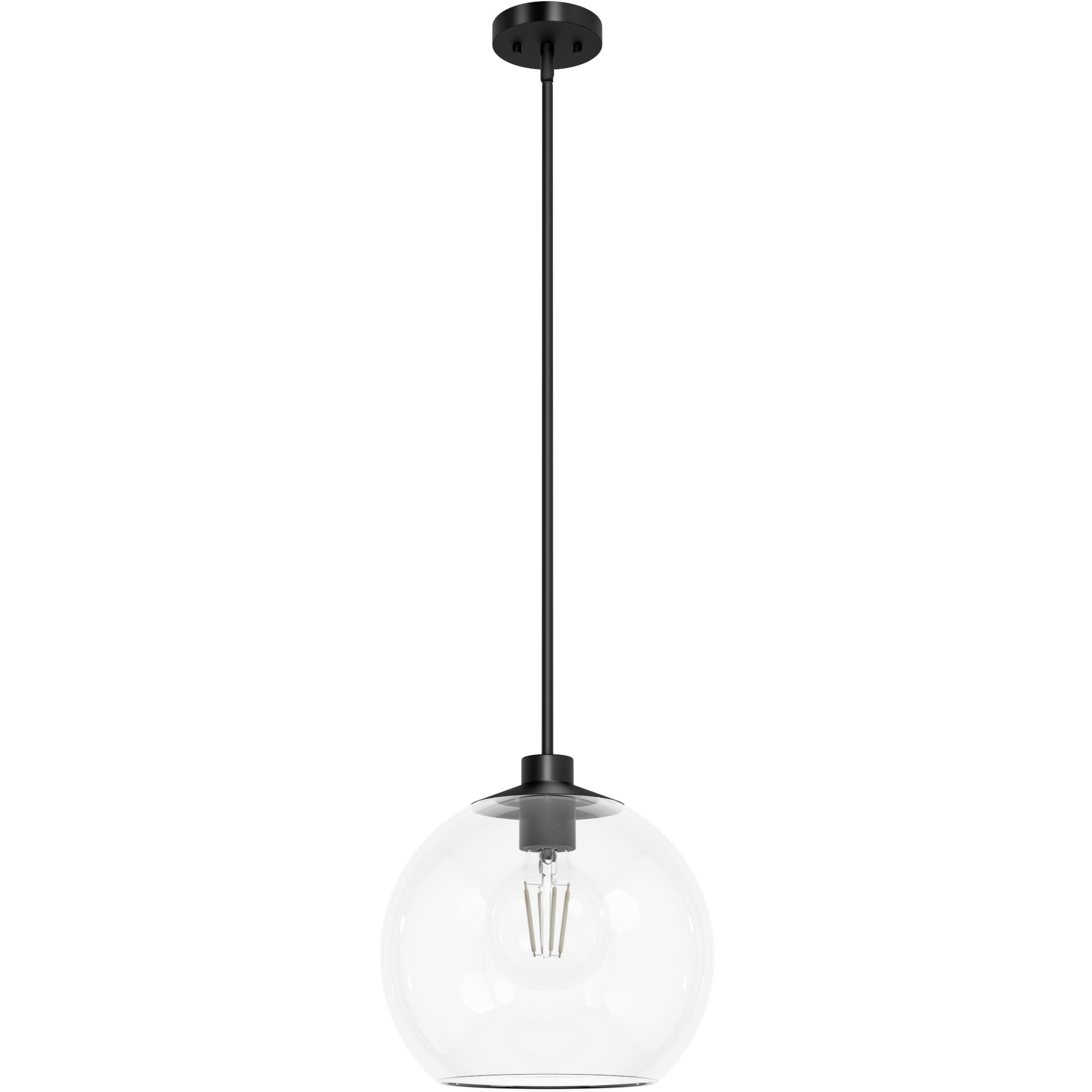 Xidane 1 Light 14 inch Matte Black Pendant Ceiling Light
