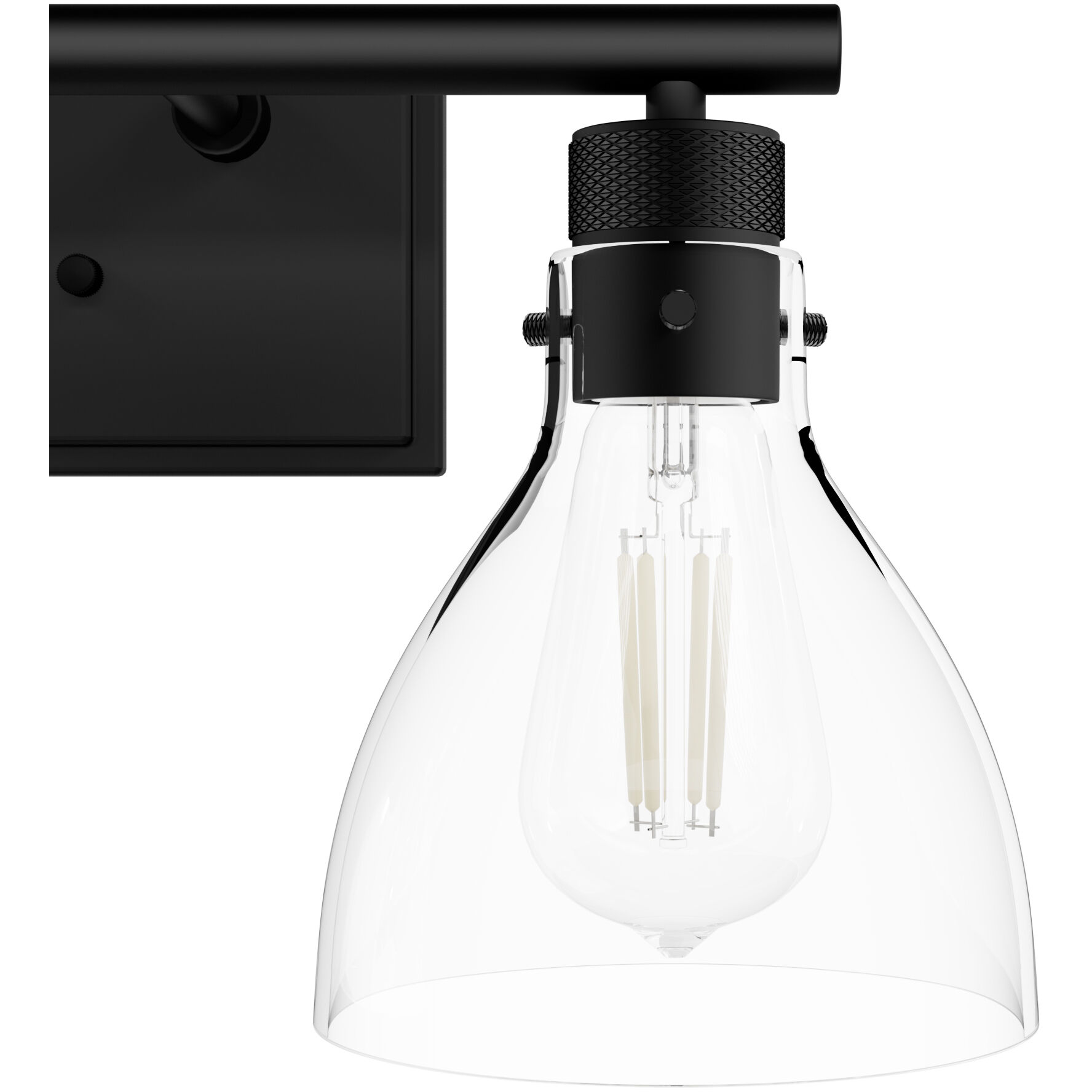 Van Nuys 3 Light 23.5 inch Matte Black Vanity Light Wall Light