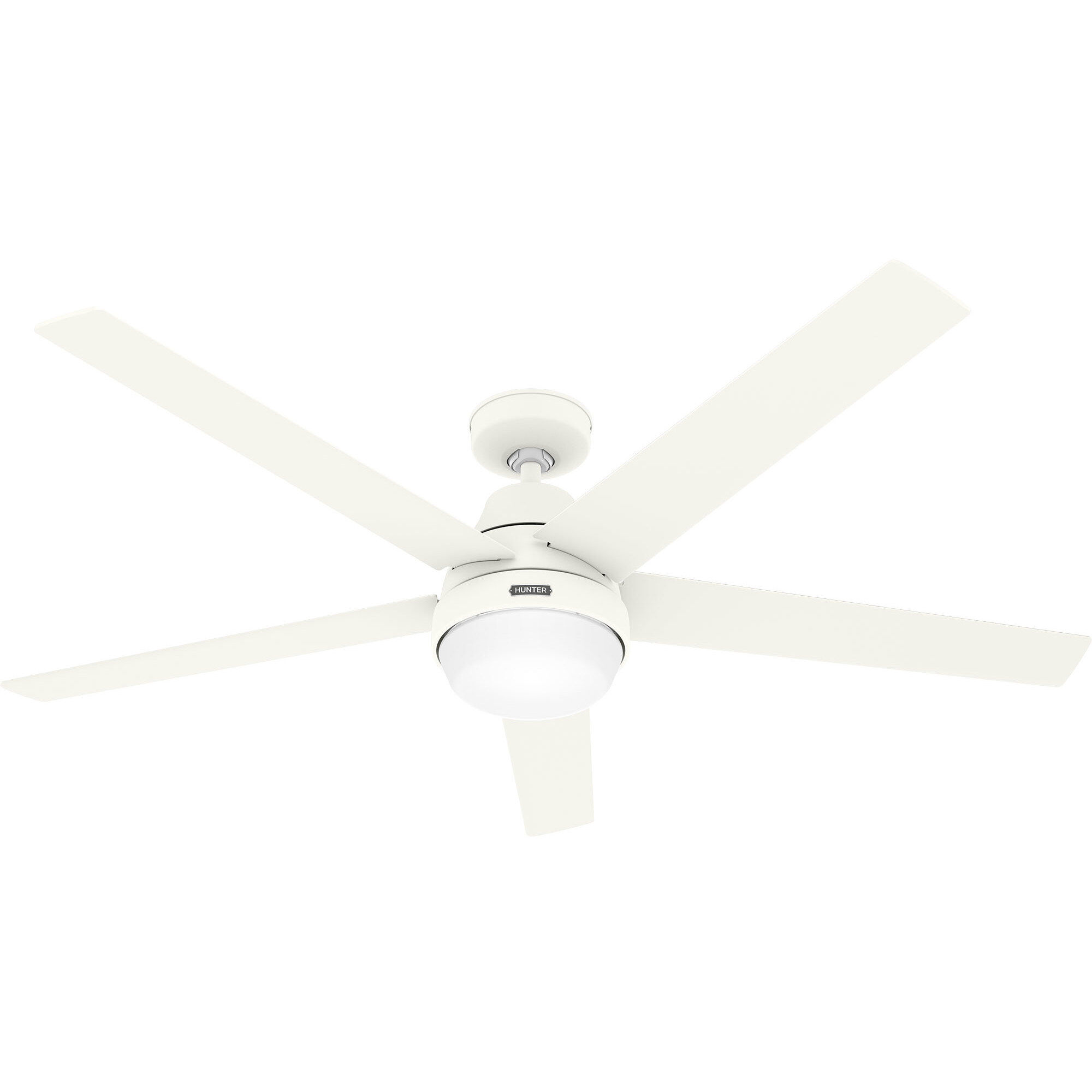 Aerodyne 60 inch Matte White with Porcelain White/Light Oak Blades Ceiling Fan