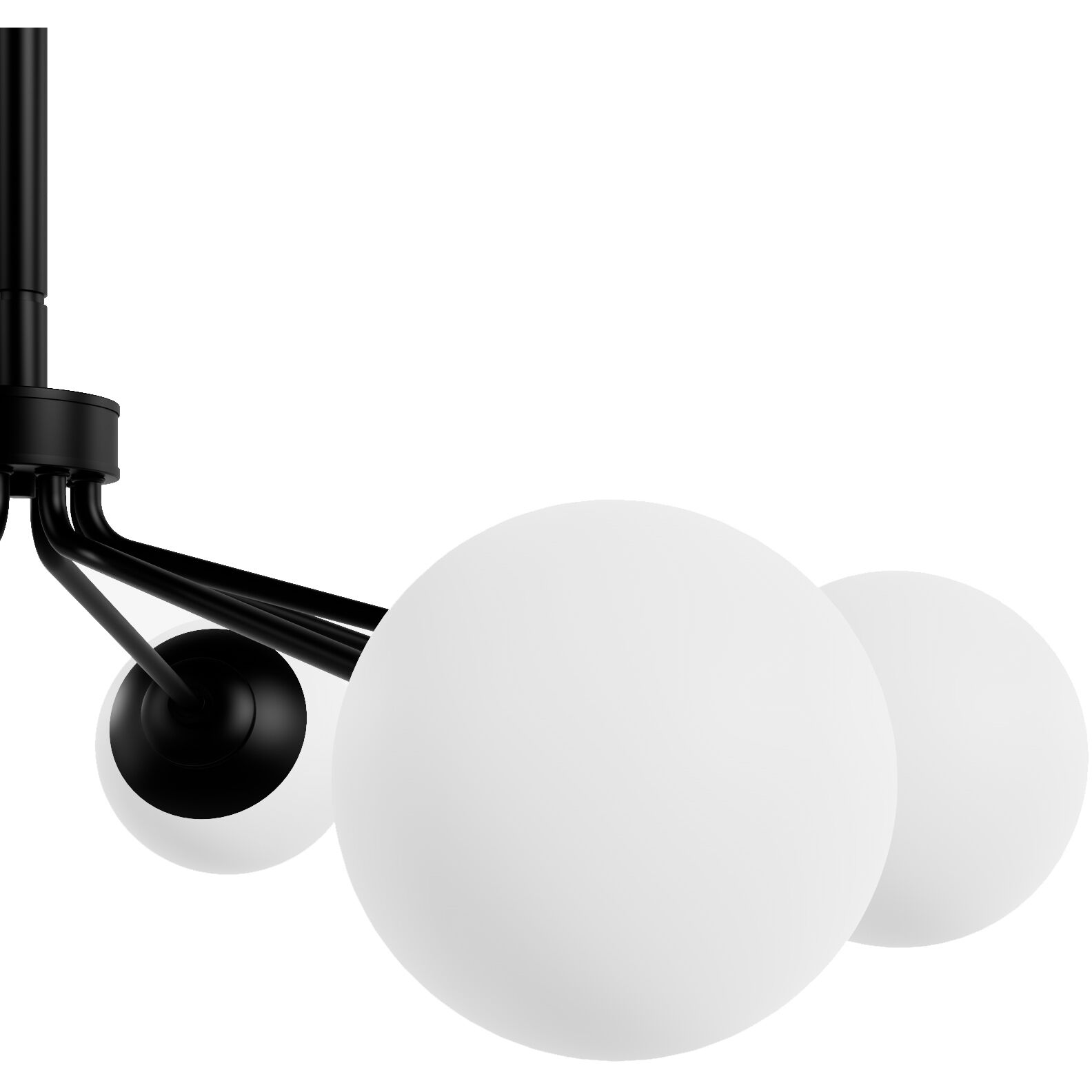 Hepburn 8 Light 40 inch Matte Black Chandelier Ceiling Light, Extra Large