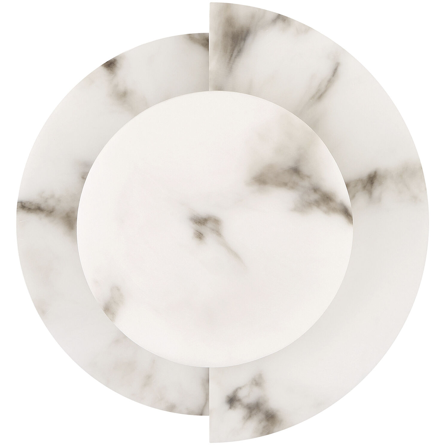 Opaline Crest 1 Light 8 inch Cast Alabaster and Luxe Gold Sconce Wall Light, Medium