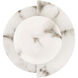 Opaline Crest 1 Light 8 inch Cast Alabaster and Luxe Gold Sconce Wall Light, Medium