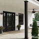 Mill Valley 1 Light 8 inch Matte Black and White Outdoor Wall Light, Small
