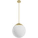 Hepburn 3 Light 16 inch Modern Brass Pendant Ceiling Light