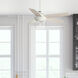 Margo 52 inch Textured White with Light Oak/Fresh White Blades Ceiling Fan