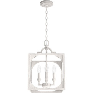 Highland Hill 4 Light 12 inch Distressed White Pendant Ceiling Light