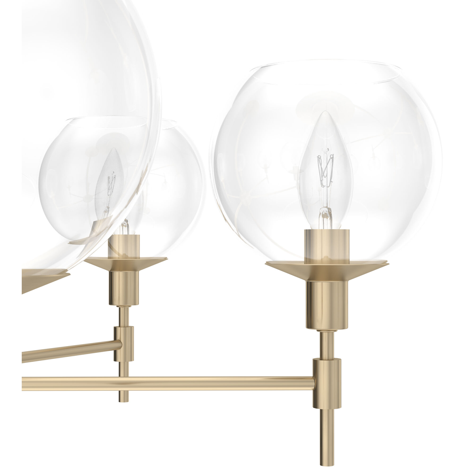 Xidane 6 Light 32 inch Alturas Gold Chandelier Ceiling Light