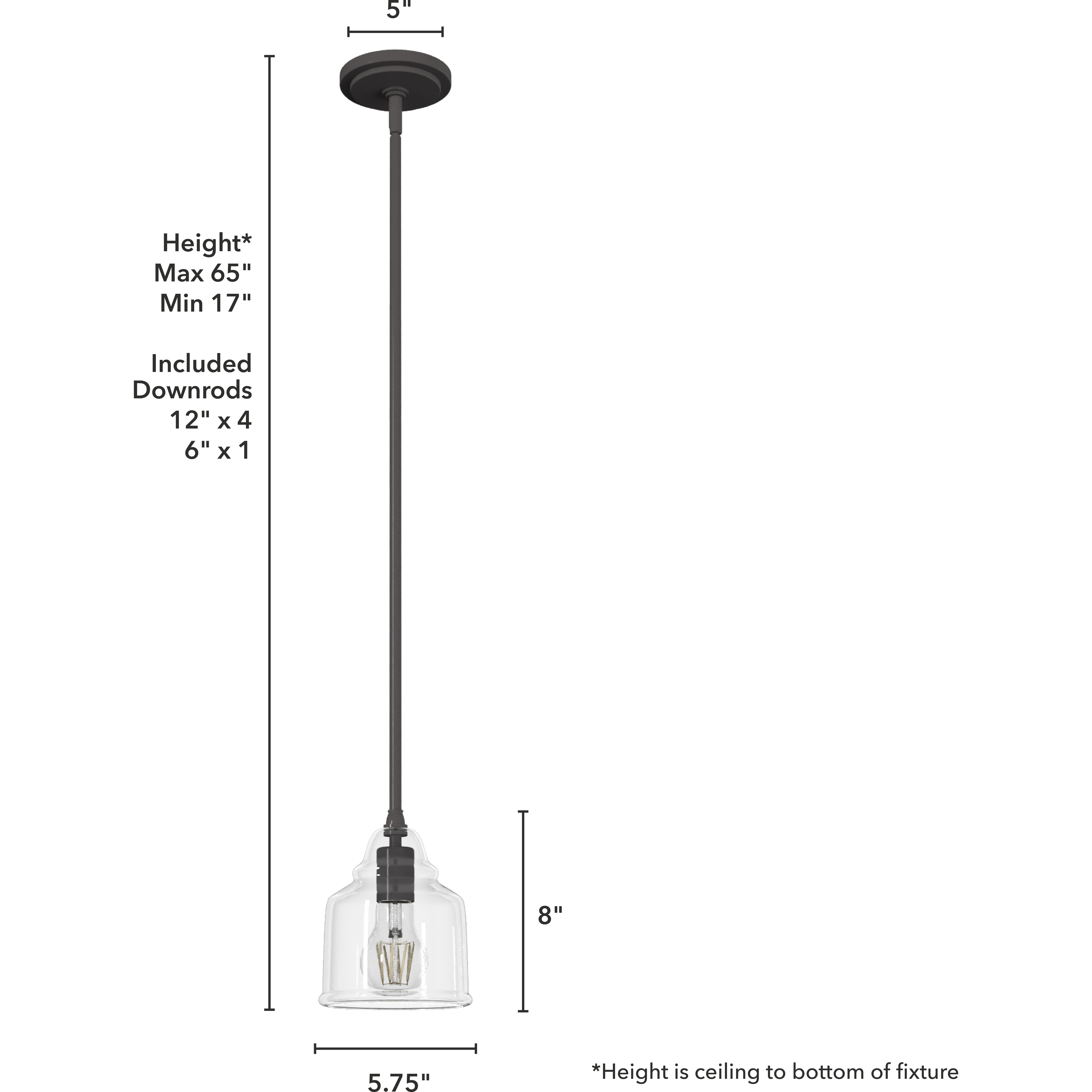 Dunshire 1 Light 6 inch Noble Bronze Mini Pendant Ceiling Light