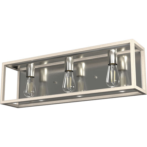 Squire Manor 3 Light 25 inch Brushed Nickel Vanity Light Wall Light