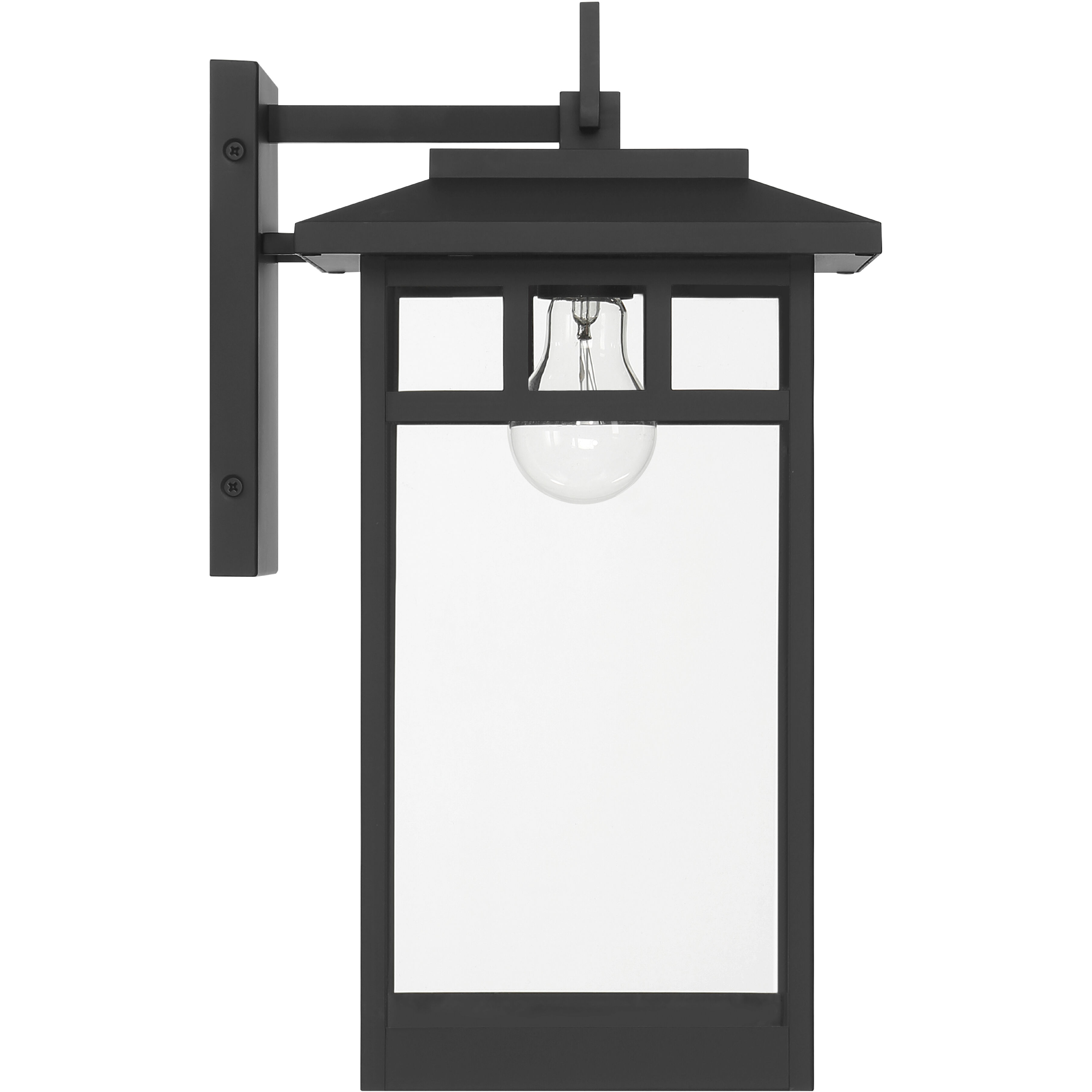 Yancy House 1 Light 17 inch Matte Black Outdoor Wall Light, Large