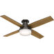 Dempsey 52 inch Noble Bronze with Mid Century Walnut/Umber Walnut Blades Ceiling Fan, Low Profile
