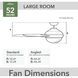 Bolsa 52 inch Fresh White Outdoor Ceiling Fan