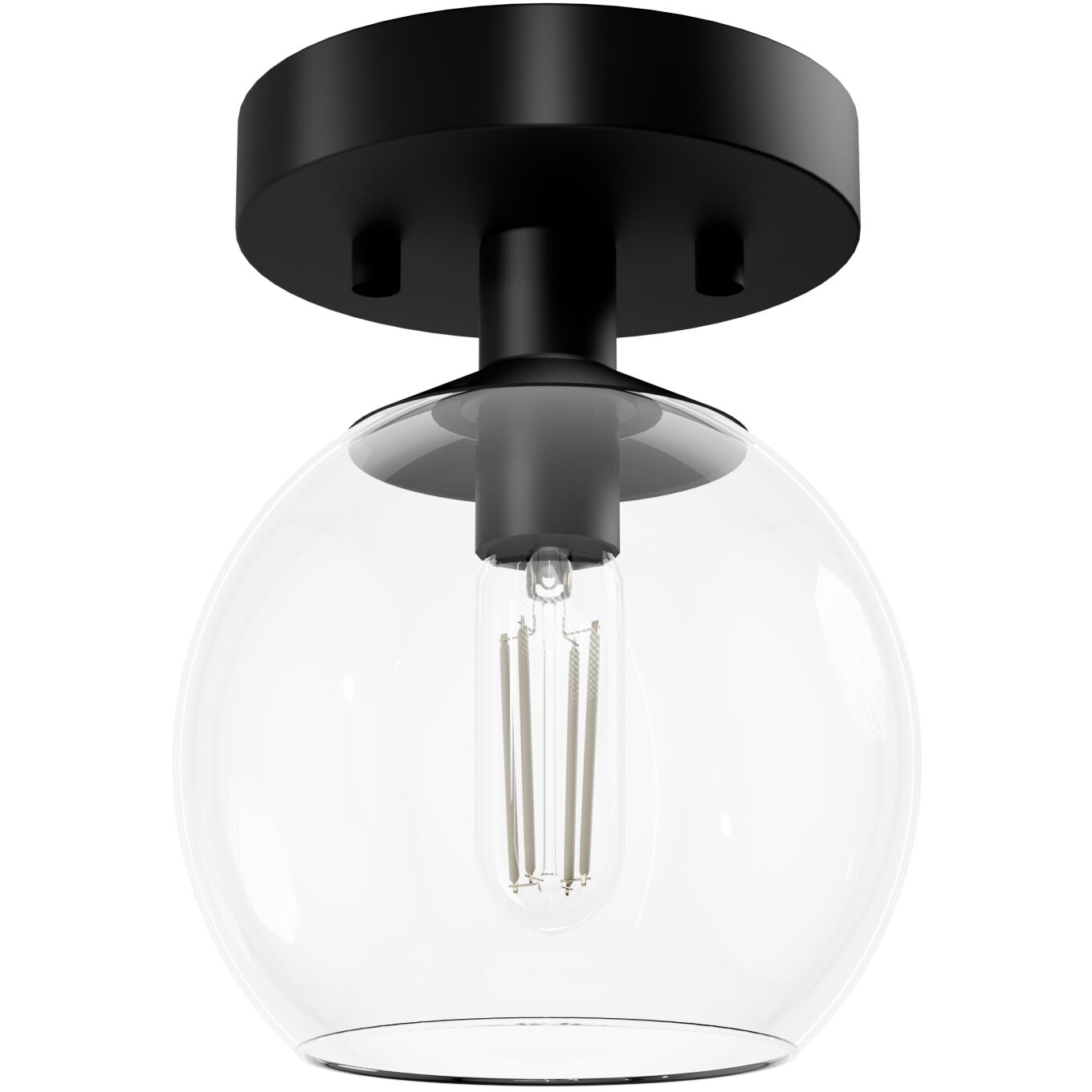 Xidane 1 Light 6 inch Matte Black Pendant Ceiling Light